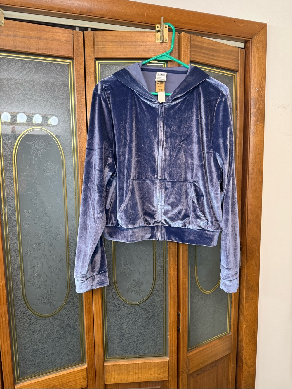 Velour PINK Zip-Up Hoodie BRAND NEW